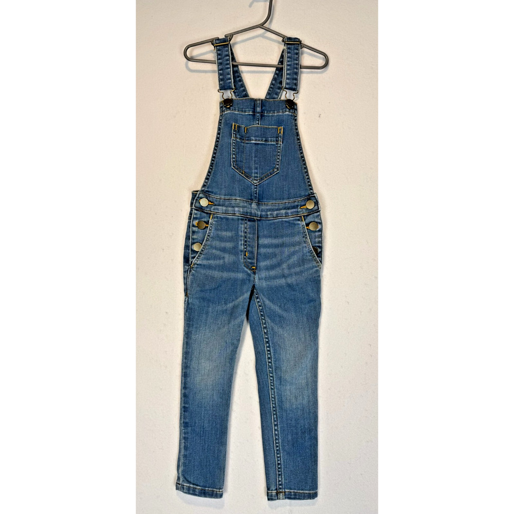 Crewcuts by J. Crew Denim Overalls Skinny Leg Classic Style Girls Size 4‎